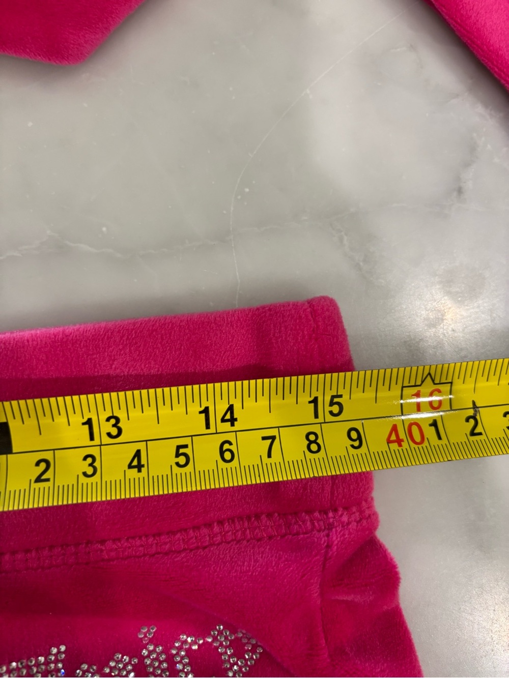 ⛱️Juicy Couture Y2K Neon Pink Velour Zip Hoodie & Pants Set - Picture 10 of 13